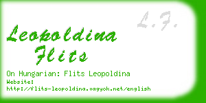 leopoldina flits business card
